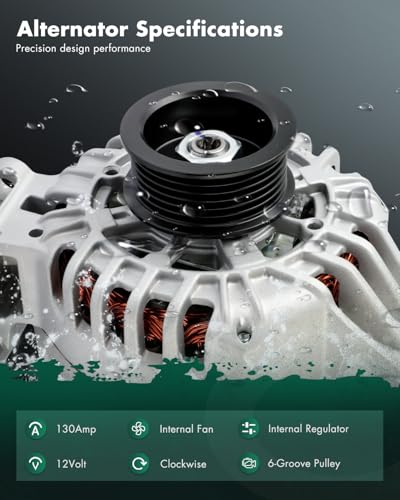 SCITOO 130A Alternator Fits For Hummer H3 3.5L 2006,11147 - size: Small, style: 11147 Alternator