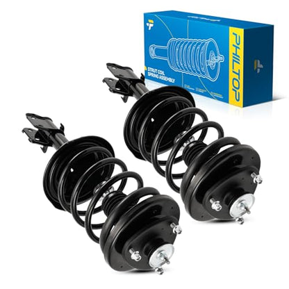 PHILTOP Pre-Assembled Front Strut Shock Absorber w/Coil Spring for MDX 2pcs - size: 2003-2006 MDX