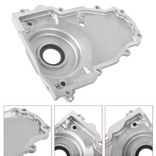 Alum LS Front Timing Cover w/Crank Gasket & Bolts Set-10AN 551595 - size: Gen 4 GM LS Series - 10AN 551595
