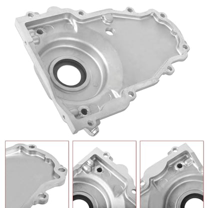 Alum LS Front Timing Cover w/Crank Gasket & Bolts Set-10AN 551595 - size: Gen 4 GM LS Series - 10AN 551595