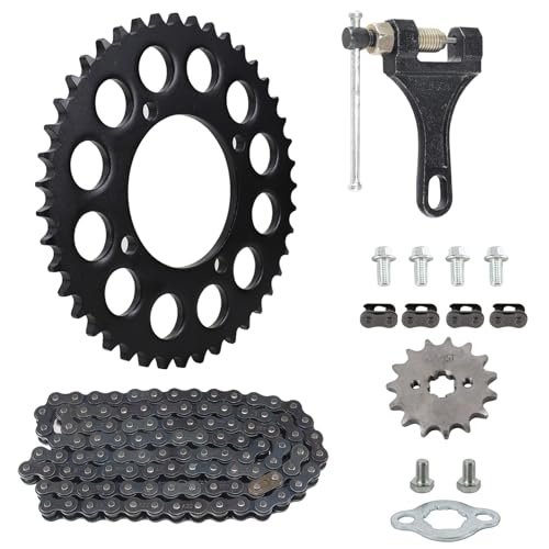 428 Chain 43 Tooth Rear Sprocket 76mm Front 15 Toothe 17mm with Chain Breaker for apollo z40 Chinese 110 125cc Pit Dirt Bike
