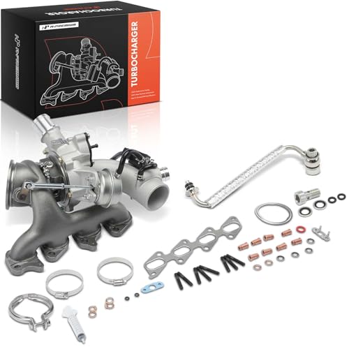 A-Premium Turbocharger with Installation Kits & Turbo Oil Feed Line