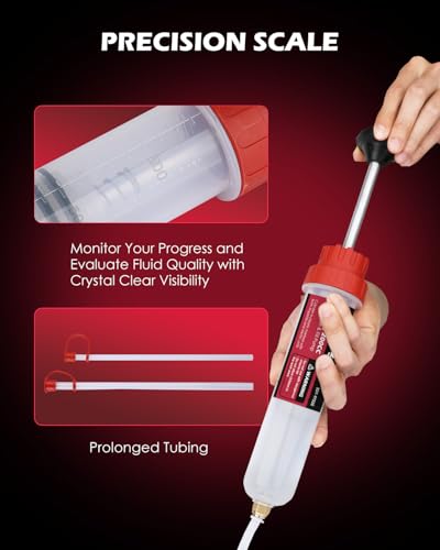 SEDY Fluid Extractor - 200cc Multi-Purpose Syringe, Oil Suction Pump, Manual Extraction and Filling Pump, Automotive Oil Syringe - style: 200CC