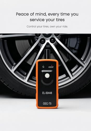 TPMS Relearn Tool for GM, EL-50448 & OEC-T5 Tire Sensor Reset Tool - size: With Battery