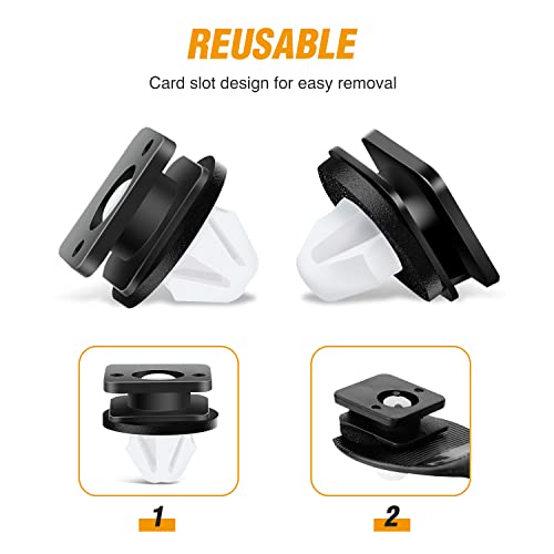 GOOACC 20Pcs A-Pillar Trim Hardware Windshield Moulding Retaining Clips - color: 20Pcs A-Pillar Clips