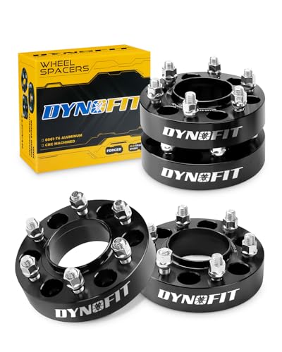 Dynofit 1.5in 6x135 Hub-Centric Wheel Spacers for F150, 87.1mm Hub Bore, M14x1.5 Thread, Forged 6-Lug Wheel Adapters for 2015-2026 Ford F-150, Expedition & Navigator, 4 Piece Spacers - size: 1.5 Inch (2015-2026 F150)
