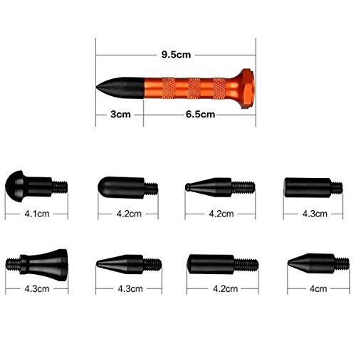 WHDZ Paintless Dent Repair Rods Set 24 Pcs Auto Body Dent Removal Tool Repair Line Board Dent Hammer for Hail Repair - color: 24PCS B