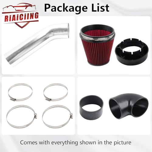 4'' LS Swap Cold Air Intake for Camaro Chevelle LS1 LS2 LSX - color: Silver