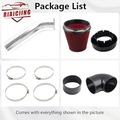 4'' LS Swap Cold Air Intake for Camaro Chevelle LS1 LS2 LSX - color: Silver