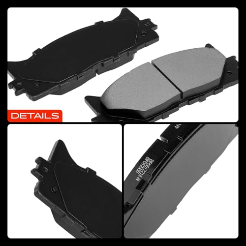 A-Premium Front and Rear Ceramic Brake Pads Compatible with Lexus & Toyota