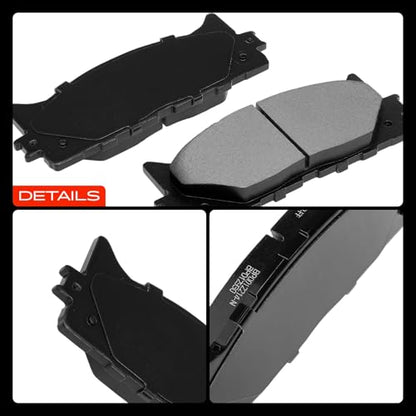 A-Premium Front and Rear Ceramic Brake Pads Compatible with Lexus & Toyota