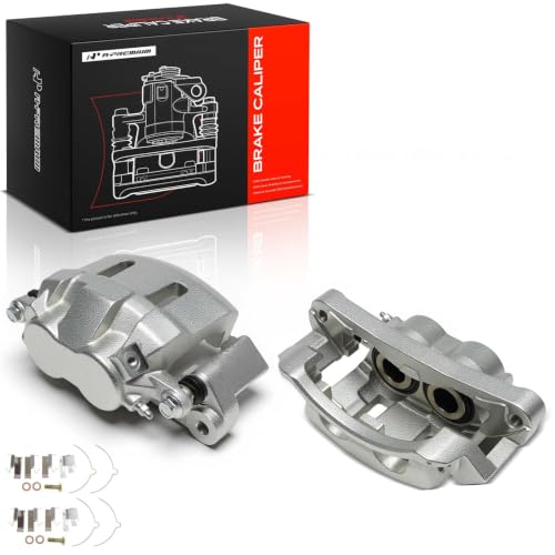 A-Premium Front Left and Right Side Disc Brake Caliper with Bracket - style: Front Driver and Passenger