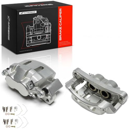 A-Premium Front Left and Right Side Disc Brake Caliper with Bracket - style: Front Driver and Passenger