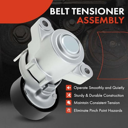 A-Premium Belt Tensioner Assembly with Pulley Compatible with Mitsubishi