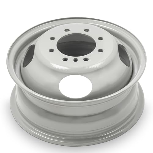 16x6.5 in Steel Wheel Rim 8 Lug 165.1mm 28mm Offset 116.7mm CB| Painted White finish Fits 2003-2024 Chevy Express 3500 | New OEM Replacement | 22820200