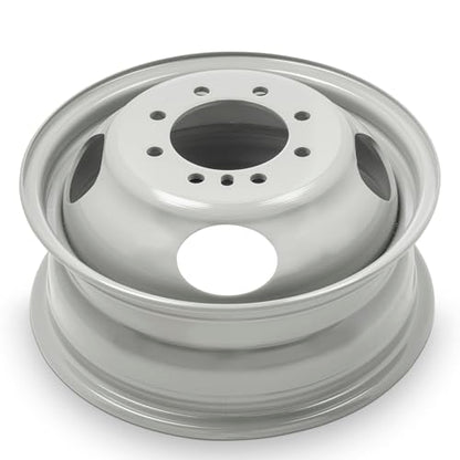 16x6.5 in Steel Wheel Rim 8 Lug 165.1mm 28mm Offset 116.7mm CB| Painted White finish Fits 2003-2024 Chevy Express 3500 | New OEM Replacement | 22820200