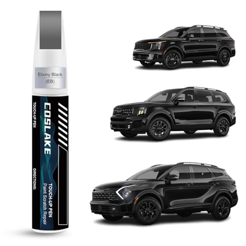 Car Touch Up Paint(Ebony Black(EB)) for Kia - color: Ebony Black(EB) for 2023-2026 Sportage/2020-2027 Telluride/2027 Telluride Hybrid/2010-2013 Forte/2003-2026 Sorento/2021-2024 K5/2025-2026 EV9/2026 EV6/2007-2020 Optima