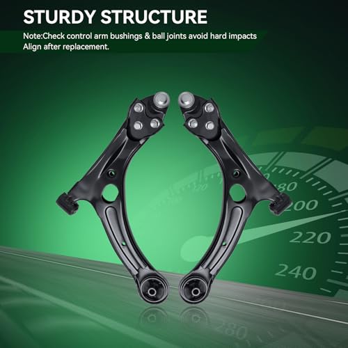 AUQDD 2Pc Suspension Front Lower Control Arm and Ball Joint Assembly Compatible With 2004-2006 2007-2009 To-yota Prius (Replace # CMS861128 CMS861129 4333049055 4333049055 4333049055) - size: MS861128 MS861129 (For 04-09 Prius)