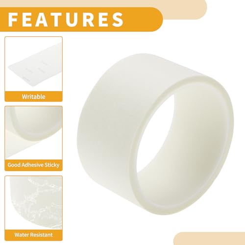 1 Pc 1.9 Inches x 10.9 Yards Universal Painters Tape - DIY Car Auto Paint for Masking Tape No Residue - Crepe Paper White - color: White, size: 1.9 Inches x 10.9 Yards