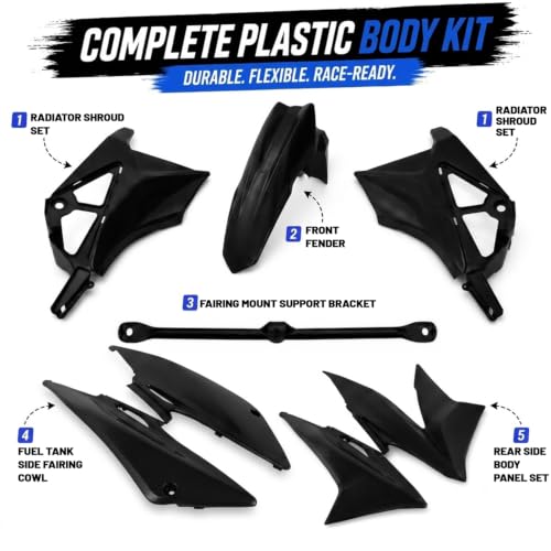 Plastics Fairing Kit for Hawk 250(All Years) - color: carbon fiber pattern