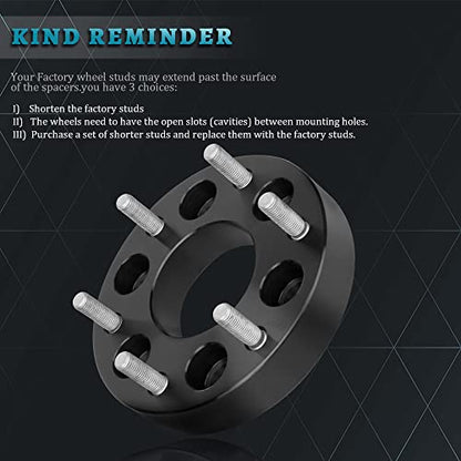IRONTEK 6x127mm to 6x139.7mm Wheel Spacers & Adapters Change Your Bolt Pattern 6x5 to 6x5.5 (1.25in Thickness, 78.1mm Hub Bore, M12x1.5 Studs) Wheel Adapters 2 PCS - size: 1.25"|6x5.5|2PCS