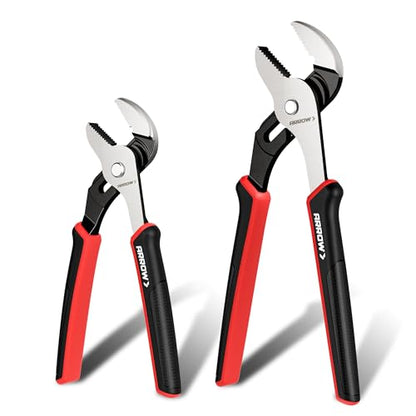 ARROW 2-Piece Groove Joint Pliers, 8" & 10" Adjustable Water Pump Pliers - style: 8"&10"