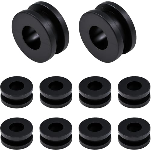 M6 Rubber Grommets Kit for Motorcycle Fairing, 20PCS Rubber Grommet Bushings Compatible with Yamaha Honda Kawasaki Suzuki, ATV Body Panel & Cowling Mount Replacement