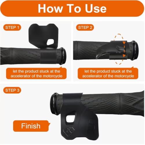 Motorcycle Throttle Holder Universal Wrist Throttle Assist Rest Control Handlebar Cruise Control Hand Rest Accelerator for Street Bike Sport Off Road Scooter Naked ATV