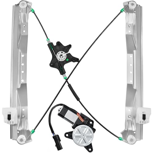 Front Driver Side Power Window Regulator with Motor (6 Pins) Fit for 2008-2016 Town & Country, 2008-2020 Dodge Grand Caravan, 2012-2015 Ram C/V, 748-508 - size: Front Driver With Motor