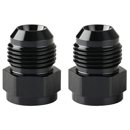6AN Female to 10AN Male Flare Expander Fitting Adapter Aluminum Black, Pack of 2 - color: Black - 2pcs, size: 6AN Female to 10AN Male