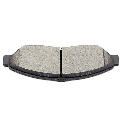 Brake Pads D1280 D1281 ECCPP Ceramic Brake Kits For Acura For MDX 2007-2013 - size: Front D1280-8396 + Rear D1281-8397
