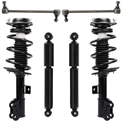Detroit Axle - 6pc Front Struts Shocks Kit for 2011-2016 Hyundai Elantra - size: 6AQS47408/ strut shock sway kit