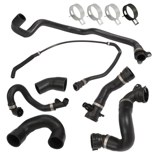 Radiator Coolant Water Hose Pipe 7 Hoses for N51B30A Engine 2007-2011 E90