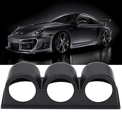 Universal 52mm Triple Gauge Pod Mount Holder, 3 Hole Meter Pod for 2 Inch Gauges, ABS Plastic Mount, Eye Display, Fits Car Truck Boat Motorcycle
