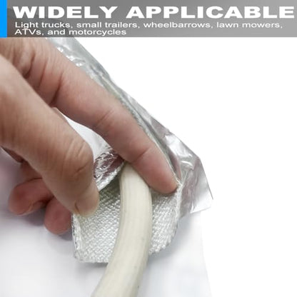 Fuel Line Sleeve 1/4" I.D. x 39" Self Adhesive Aluminum Heat Shield Heat-Resistant Fuel Line Protector Vapor Lock Insulation for Automotive and Marine Hoses, Wire, Exhaust - size: 1/4" I.D.