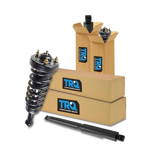 TRQ Front Rear Shock Complete Loaded Strut Spring Assembly Kit Set 4pc