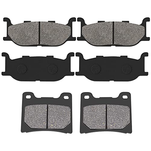 Road Passion Brake Pads Front and Rear Replacement for YAMAHA XVS1100 V-Star Custom Midnight 2007-2008 / XVS1100 V-Star Custom/Classic/Silverado 1999-2009/ Dragstar 1100 XVS1100/ Virago 1100 XV1100