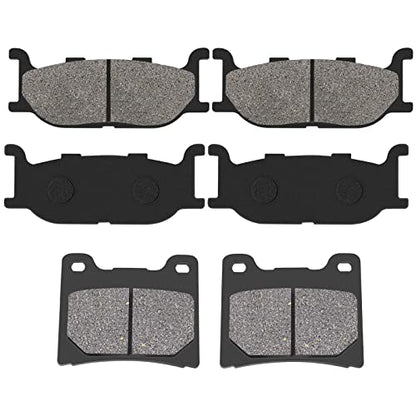 Road Passion Brake Pads Front and Rear Replacement for YAMAHA XVS1100 V-Star Custom Midnight 2007-2008 / XVS1100 V-Star Custom/Classic/Silverado 1999-2009/ Dragstar 1100 XVS1100/ Virago 1100 XV1100