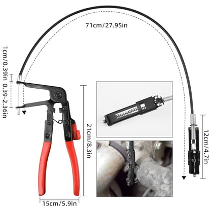 TOOLEAGUE 4Pcs Hose Clamp Pliers Set,Auto Repair Tool Kit