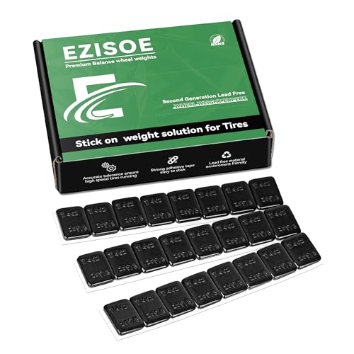 1/4 oz Stick On Wheel Weights 240pcs Easy Peel Black - color: Black, size: 0.25oz-240PCS