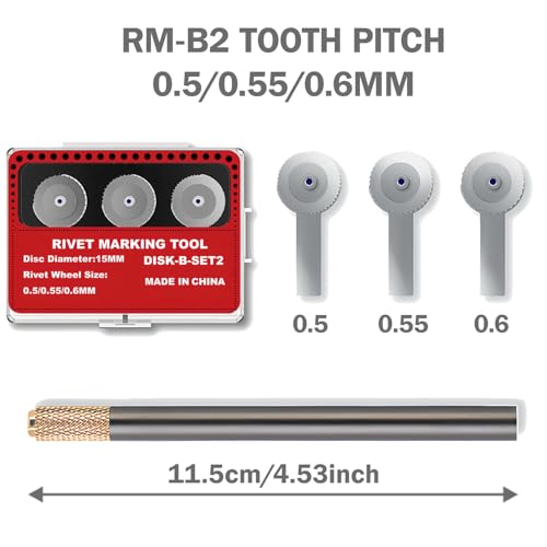 HUBEST Model Rivet Maker Tool, Large Diameter 0.5-0.6mm, for 1/72 Scale - size: RM-B2