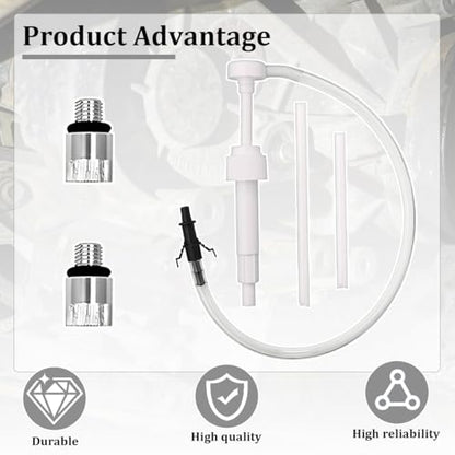 Car Fluid Transfer Pump, Vehicle Standard Quart Bottles Gear Lube Stroke with 3rd Hand Adapter, Automotive Transmission Fluid Pump, Universal for Automobile RV Truck
