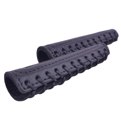 Leather Motorcycle Brake Clutch Covers, Handlebar Hand Grip Covers Throttle Grip Covers - color: Black: Lever Cover
