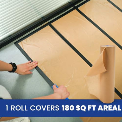 ADHES Masking Paper 12 in x 180 ft Brown Painter's Paper - size: 12in x 180ft
