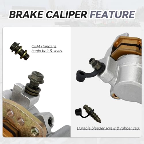 M MATI Front Brake Caliper 43080-0089 43080-0090 for Kawasaki Brute Force