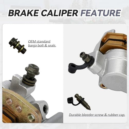 M MATI Front Brake Caliper 43080-0089 43080-0090 for Kawasaki Brute Force