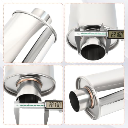 2.75'' Inch Ultra Quiet Exhaust Resonator,Performance Muffler Resonator 2.75" Inlet 2.75" Outlet 14" Overall Length T304 Stainless Steel Universal Fitment - size: 2.75''Inch