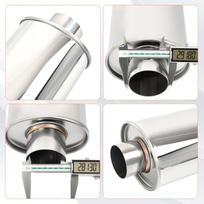 2.75'' Inch Ultra Quiet Exhaust Resonator,Performance Muffler Resonator 2.75" Inlet 2.75" Outlet 14" Overall Length T304 Stainless Steel Universal Fitment - size: 2.75''Inch