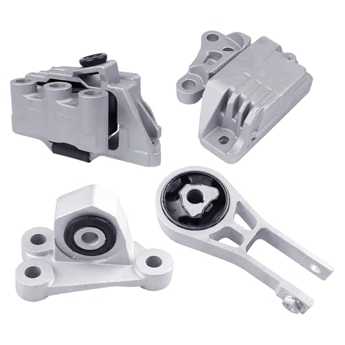 4PCS Engine Motor Mount Set Compatible with 500X Compass Renegade 2.4L - size: 2019-2021 Renegade