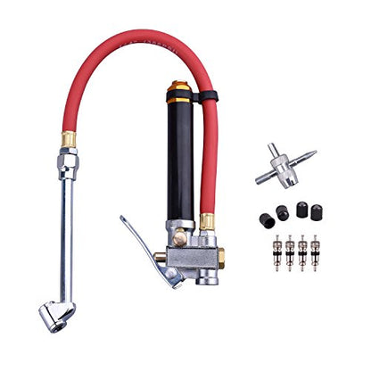 Bayonet-Style Tire Inflator with Pressure Gauge, 20-120 PSI, 1/4’’ NPT Inlet - size: 1/4'' NPT inlet